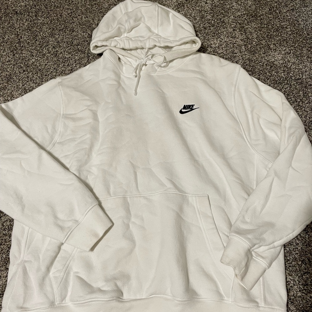 Nike Men's Classic White Hoodie